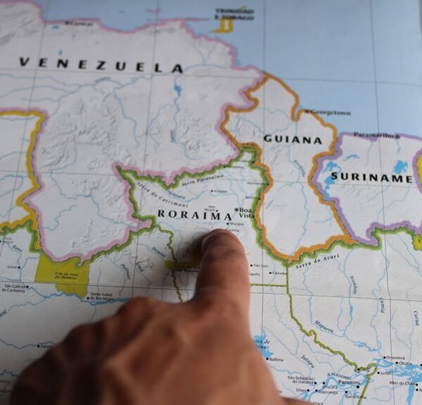 venezuela s location on map